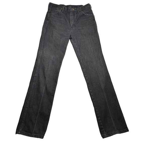 Wrangler Other - VTG 70s Wrangler Jeans 936BLK (Fits 31x34) Cowboy Cut Black Scovill Zip USA Made